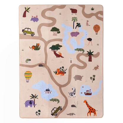 Hakuna Matte Samtmatte, Wolke Spielmatte, 2 x 1.5 m, Safari Animals