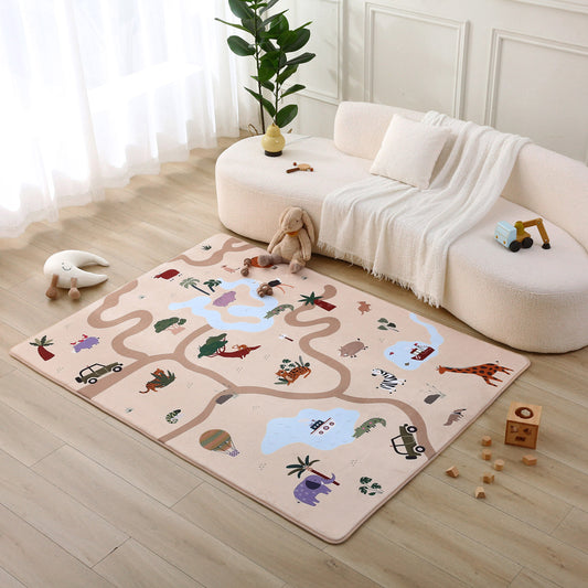 Hakuna Matte Samtmatte, Wolke Spielmatte, 2 x 1.5 m, Safari Animals