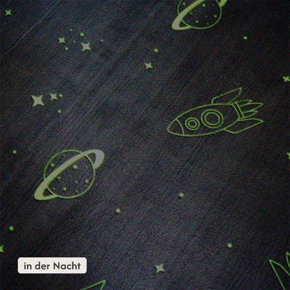 Hakuna Matte Samtmatte, Glow in the Dark Wolke Spielmatte 1.7 x 1.2 m, Planets
