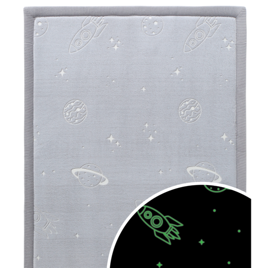 Hakuna Matte Samtmatte, Glow in the Dark Wolke Spielmatte 1.7 x 1.2 m, Planets