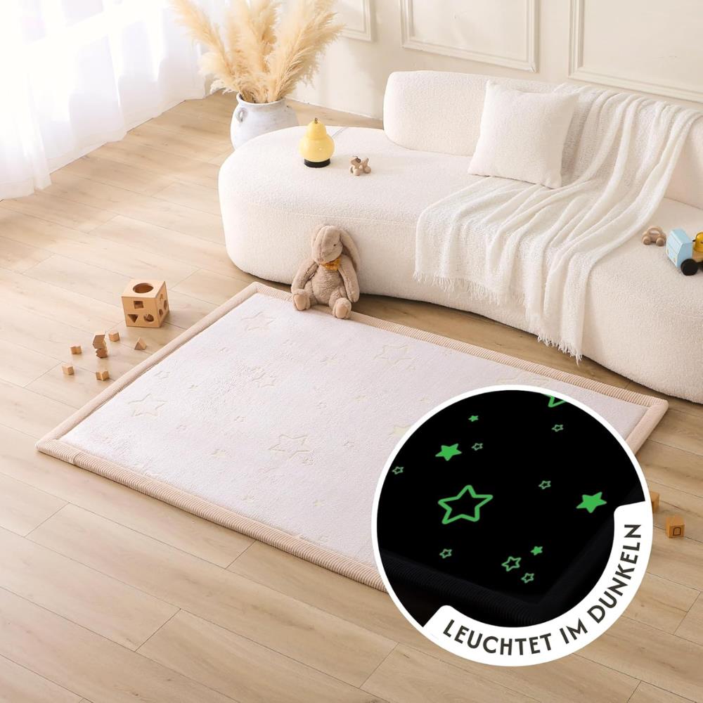 Hakuna Matte Samtmatte, Glow in the Dark Wolke Spielmatte 1.7 x 1.2 m, Stars