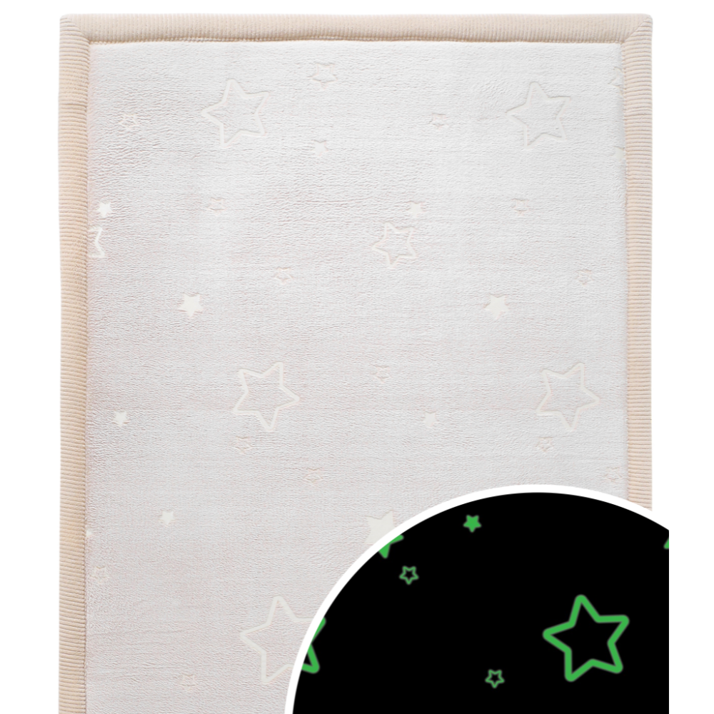 Hakuna Matte Samtmatte, Glow in the Dark Wolke Spielmatte 1.7 x 1.2 m, Stars